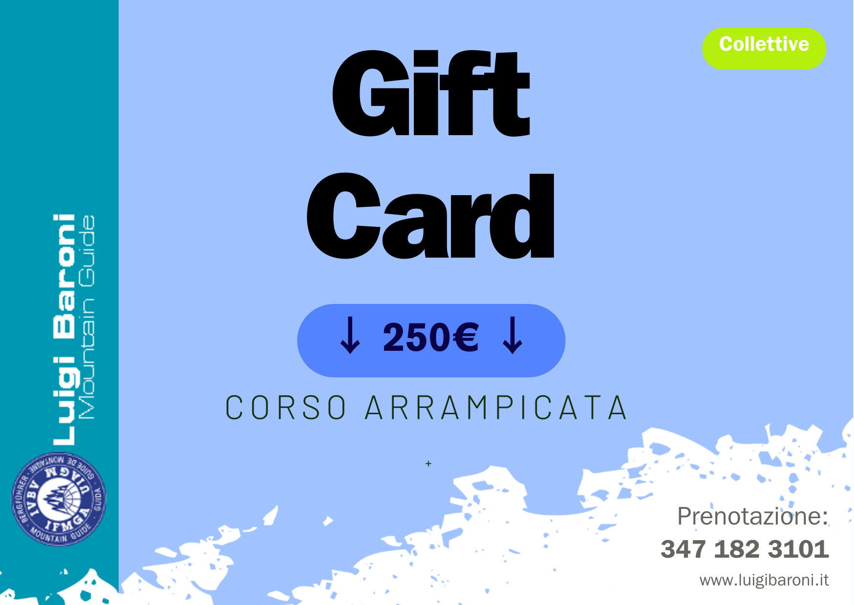 gift card corso arrampicata